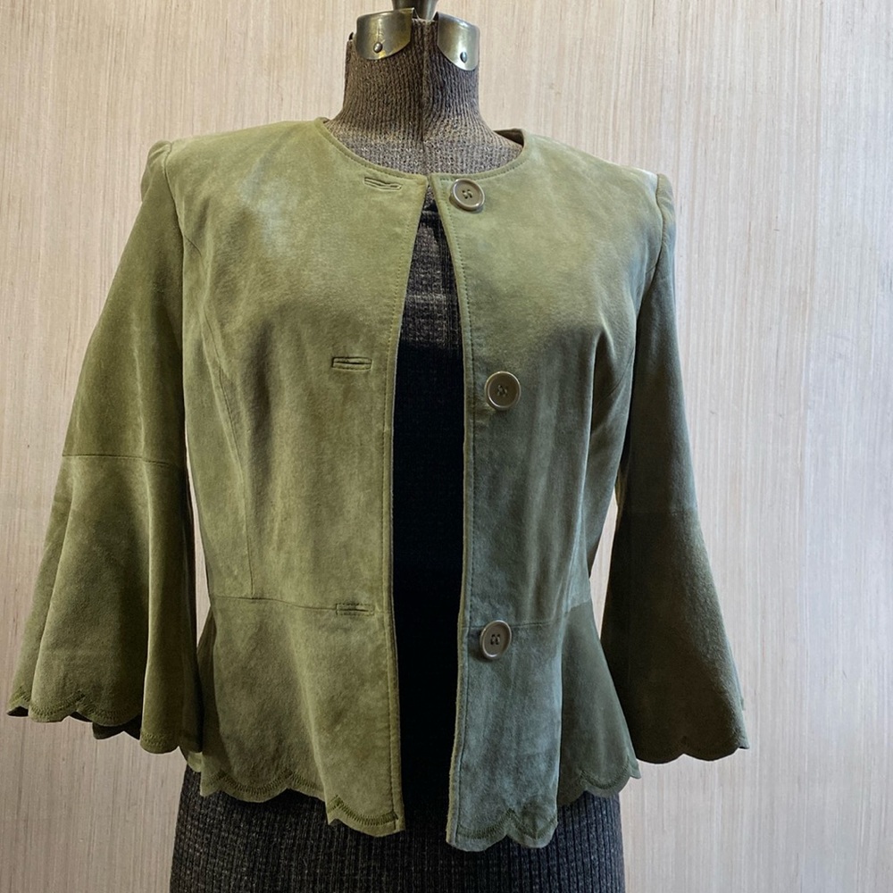 Y2K Newport News Suede Jacket Sz 4